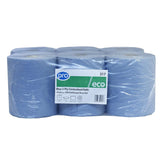 PRO Blue 2 Ply Centrefeed Roll 23cmx180m (Pack of 6)